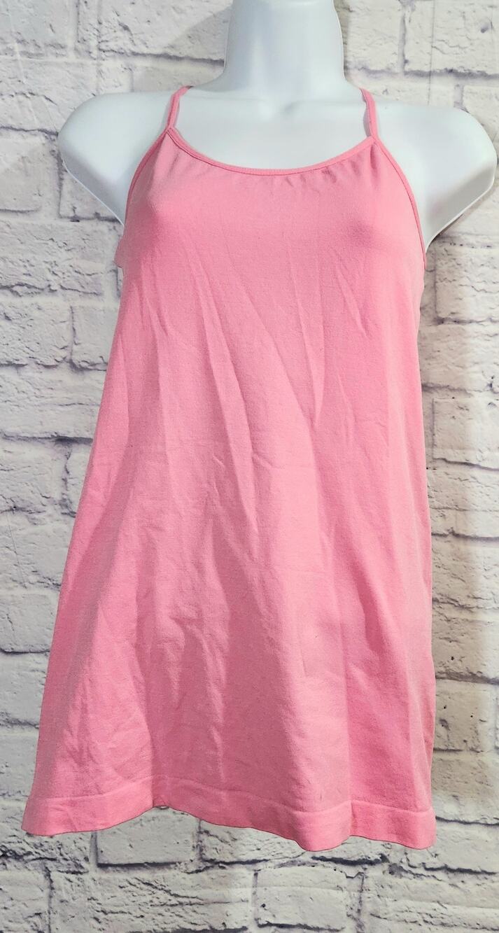 Mega Wear Maternity Pink Crisscross Spaghetti Strap Tank Top One Size Stretchy